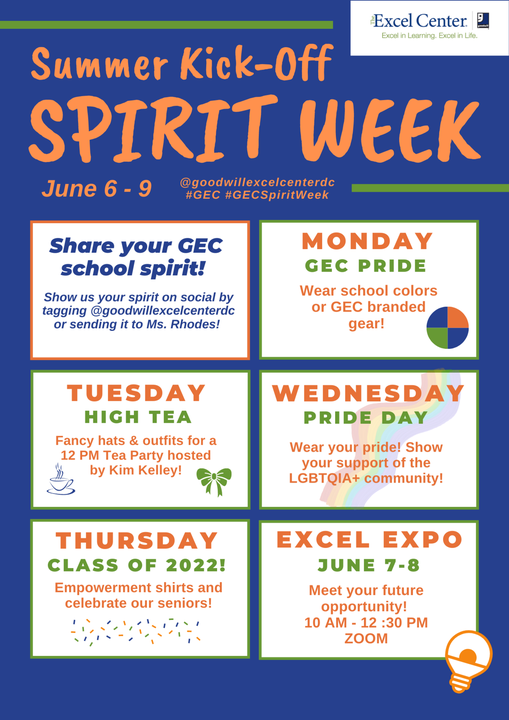Kick off summer with GEC Spirit Week!
